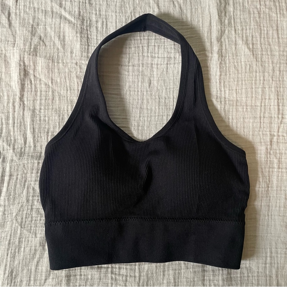 Black Halter Bralette